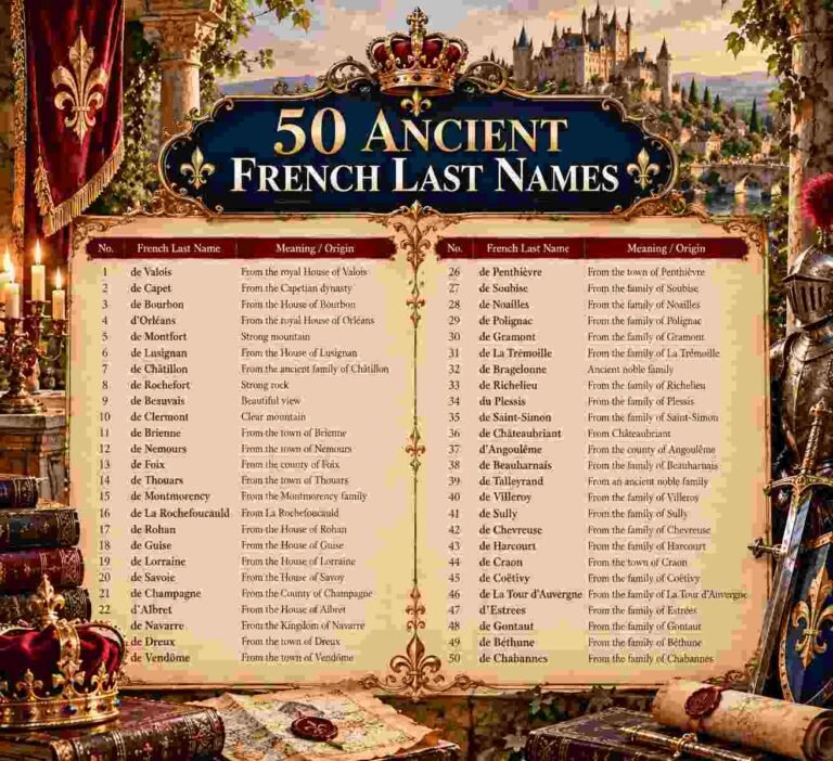 18th century french last name