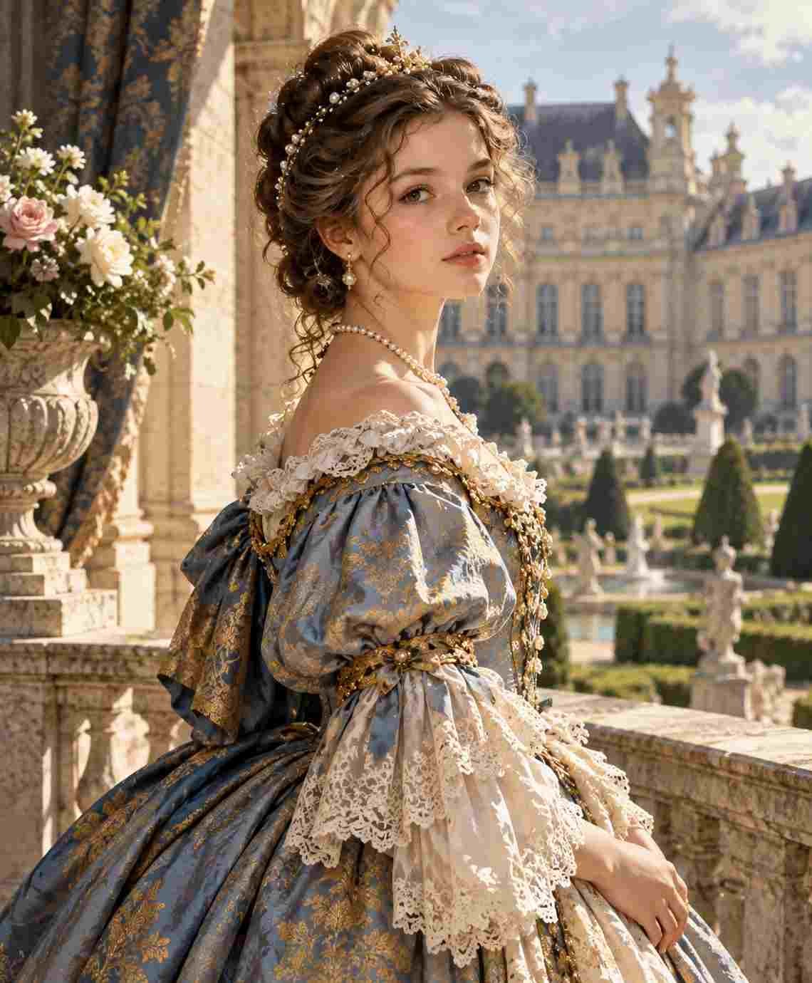 Baroque Garden Portrait at Versailles