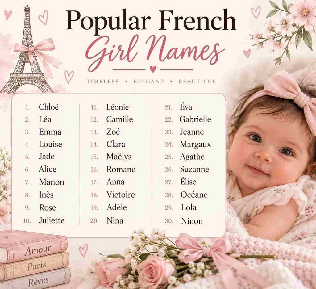 Beautiful popular french names for girl list