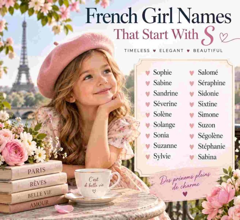 Parisian Dreams: French Girl Names Starting with S