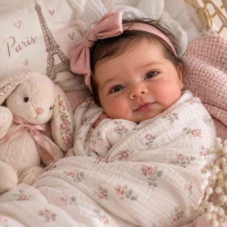 baby cute french girl