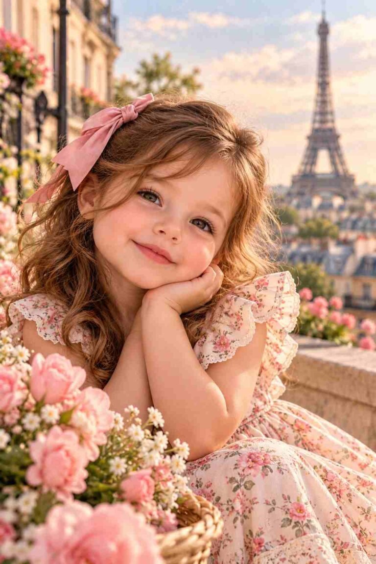 cute french baby girl