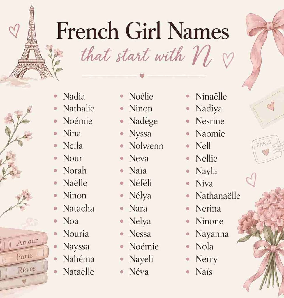 French Girl Names That Start With N