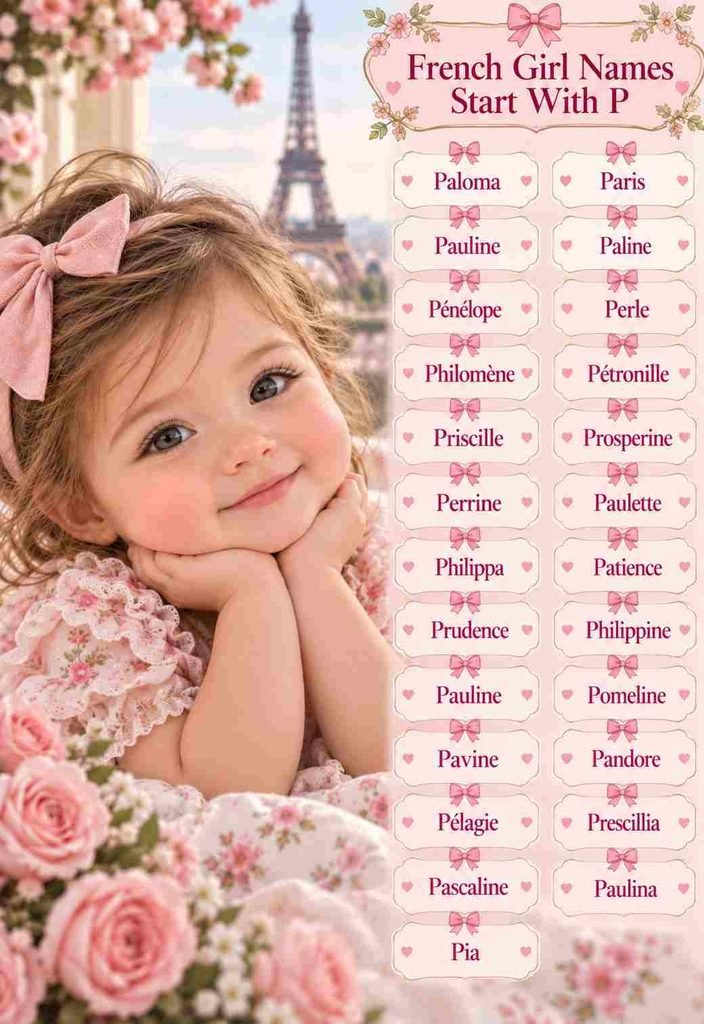 french girl names start with p