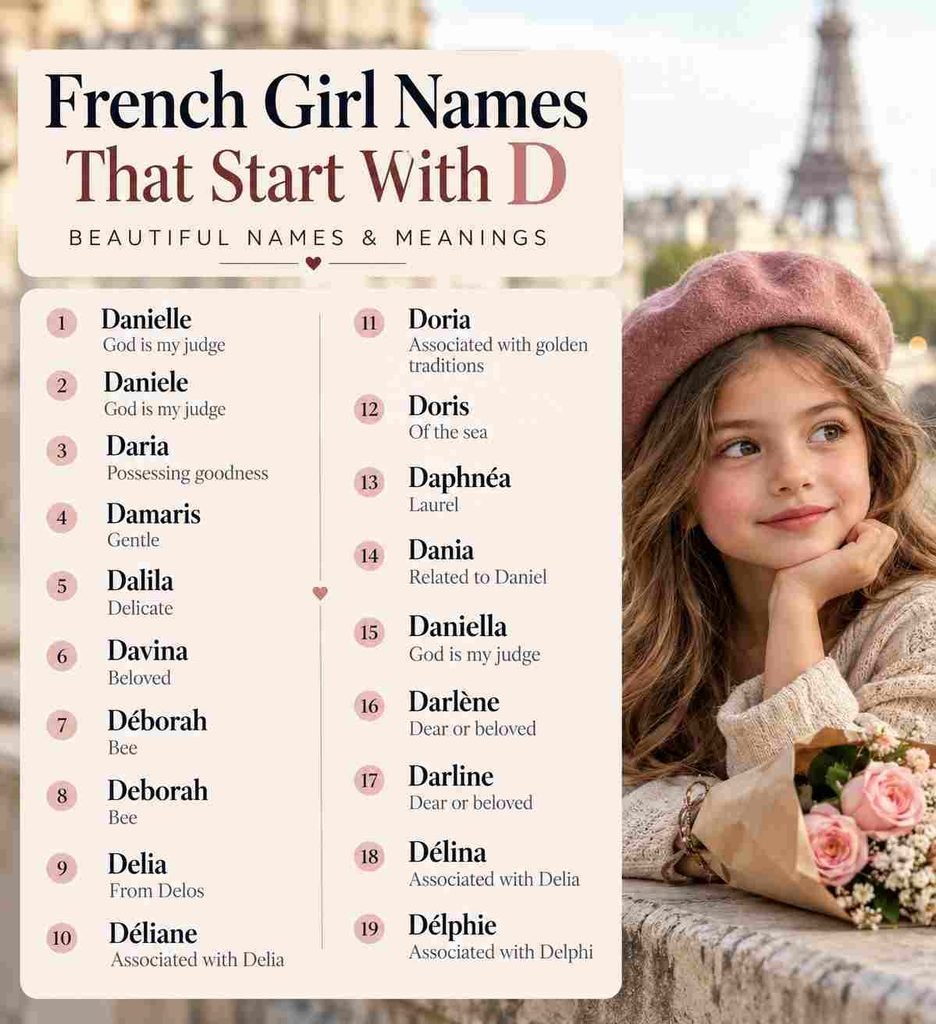 french girl names that start with d