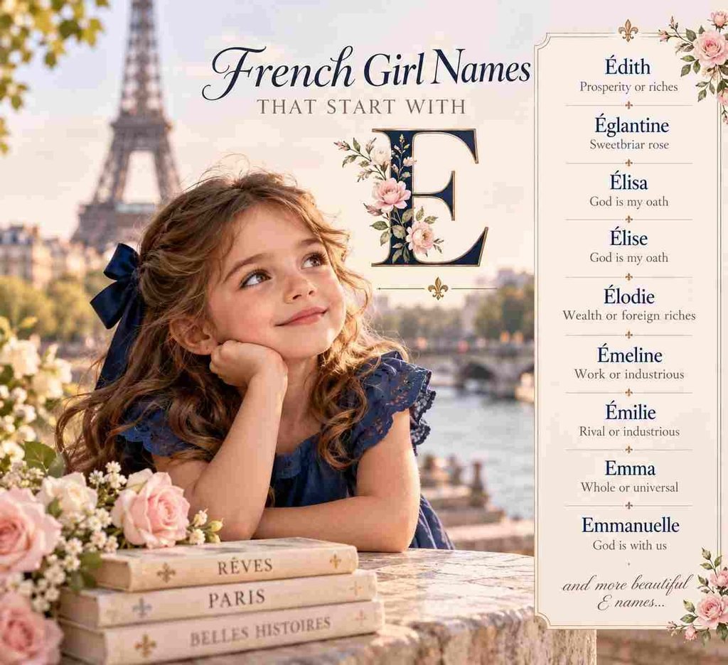 french girl names that start with e