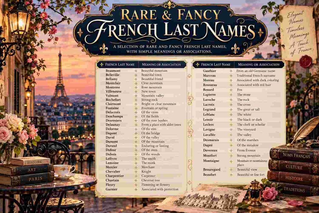 rare french last names