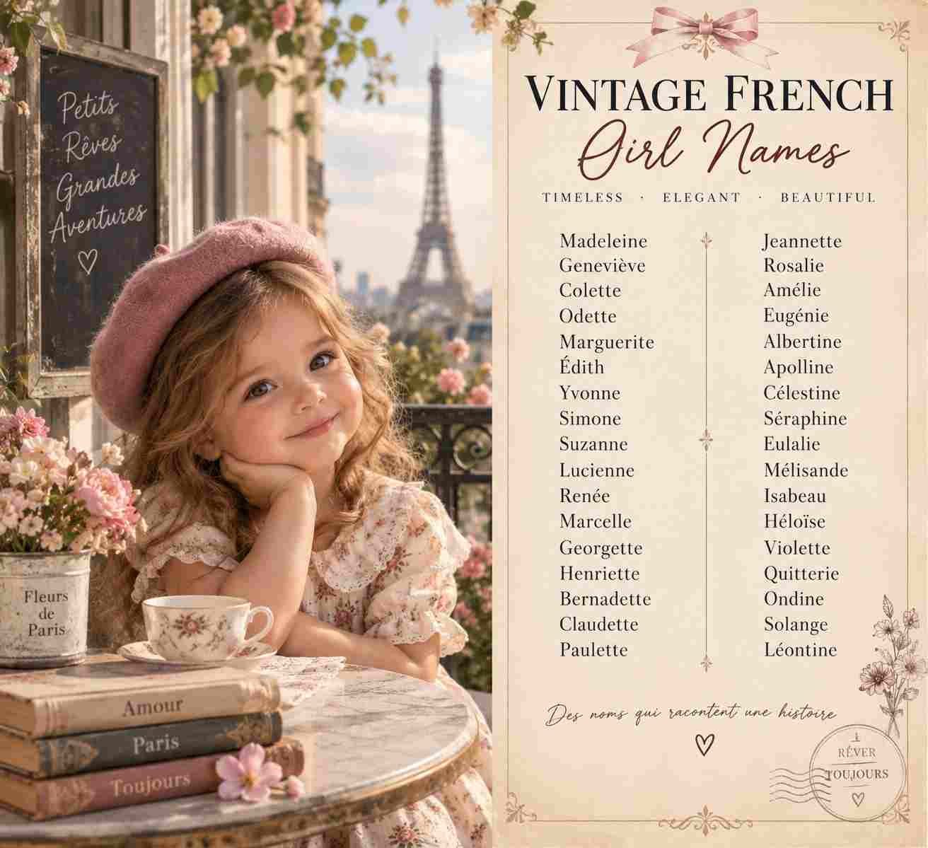 vintage french girl names